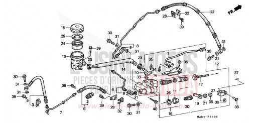 MAITRE-CYLINDRE FREIN AR. CYLINDRE GL1500SEY de 2000